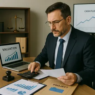 Perito valorando una empresa